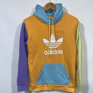 Adidas originals color block hoodie sweatshirt